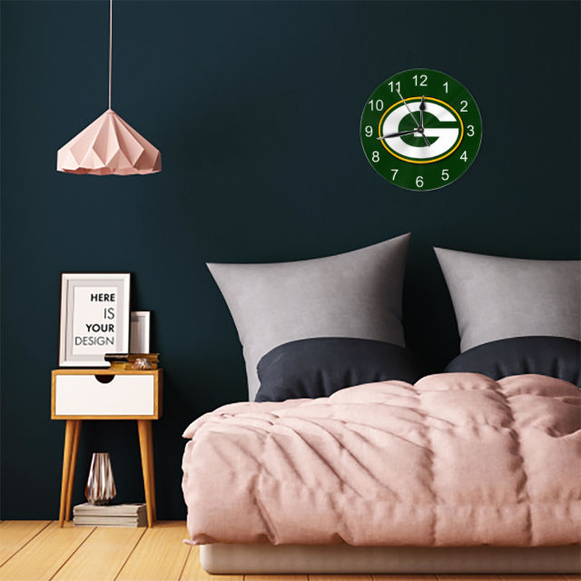 Packers Inspired Round Wall Clock