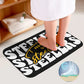 Steelers Inspired Black and White Bathroom Floor 3-Piece Rug Set