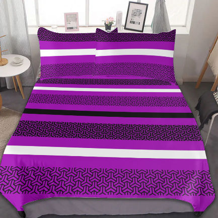 Rizzle 3-Piece Bedding Set (1 Duvet Cover + 2 Pillowcase)