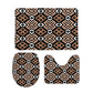Mocha Loca Bathroom Floor 3-Piece Rug Set