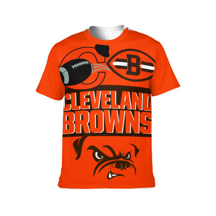 Browns Inspired Short Sleeve Jersey T-Shirt