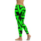 Lime Zag Yoga Pants