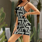 Grey Zag Hip Dress