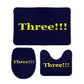 Dezi-Three Bathroom Floor 3-Piece Rug Set