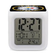Steelers Collage Inspired Colorful Color Changing Alarm Clock