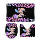 Stitch Inspired Pastel Bathroom Floor 3-Piece Rug Set