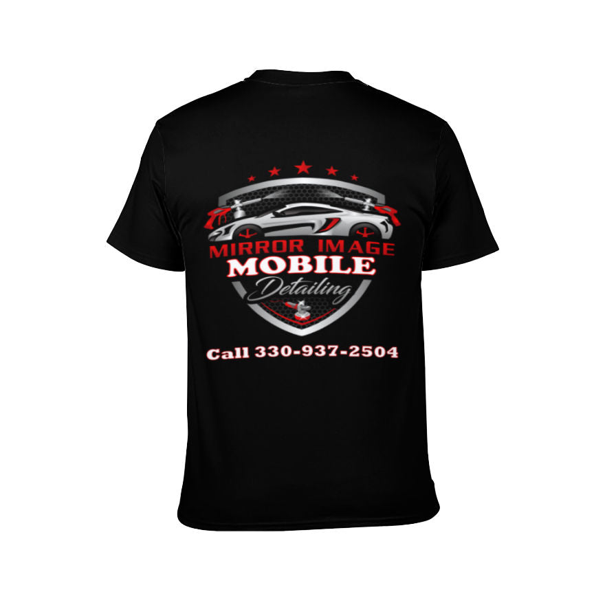 Mirror Image Mobile Detailing (logo in middle - white) T-shirt