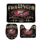 49ers Fan Inspired Bathroom Floor 3-Piece Rug Set
