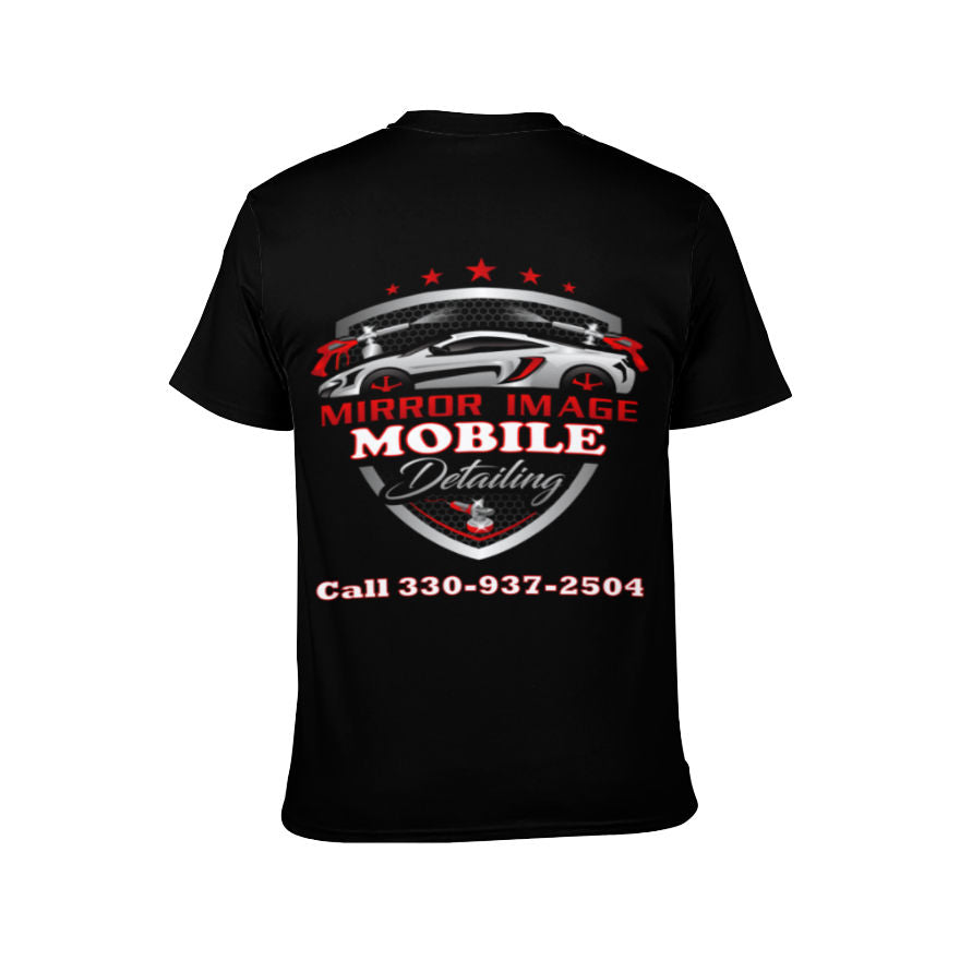 Mirror Image Mobile Detailing (big logo - black) T-shirt