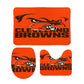Browns Fan Inspired Bathroom Floor 3-Piece Rug Set