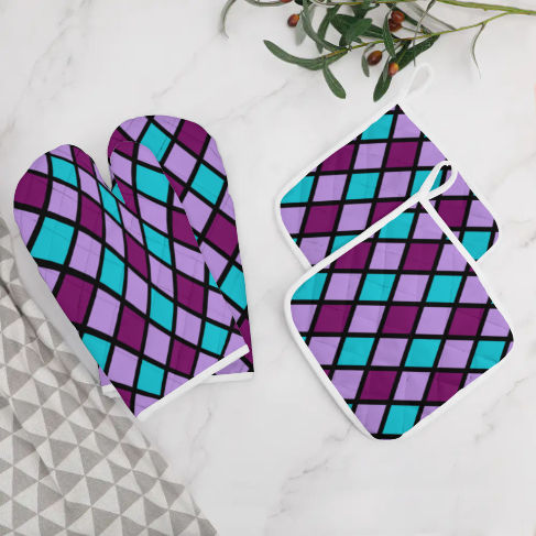 Calming Weather Oven Mitts and Pot Holders (Set Of 4)
