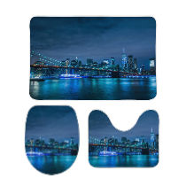 City Of New York Bathroom Floor 3-Piece Rug Set