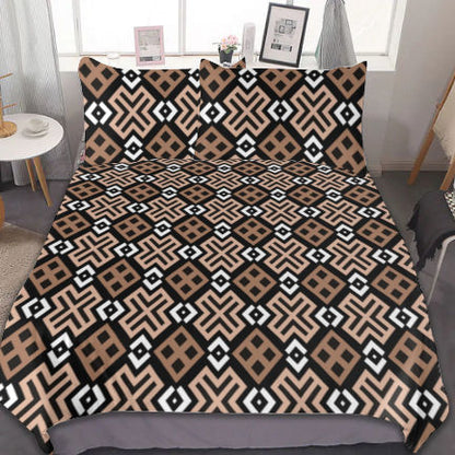 Mocha Loca 3-Piece Bedding Set (1 Duvet Cover + 2 Pillowcase)