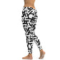 Spinners (Black and White) Yoga Pants