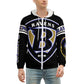 Ravens Inspired black) Zippered Hoodie