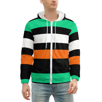 Autumn's Forest Zippered Hooded