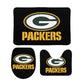 Packers All Day Inspired Bathroom Floor 3-Piece Rug Set