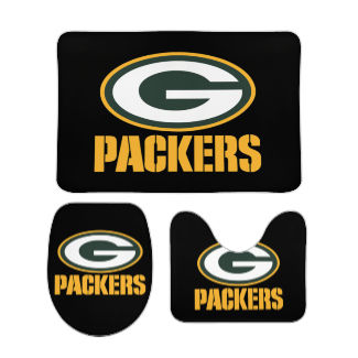 Packers All Day Inspired Bathroom Floor 3-Piece Rug Set