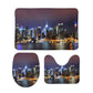 City Lights Bathroom Floor 3-Piece Rug Set