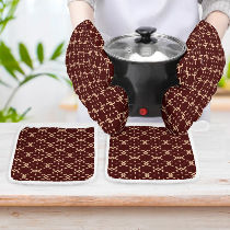 Brighter Days Oven Mitts and Pot Holders (Set Of 4)