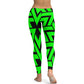 Lime Zag Yoga Pants
