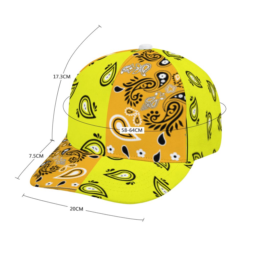Yellow Bandana Pattern Cap