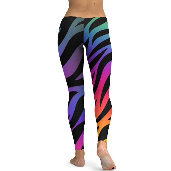Zebra Wave Yoga Pants