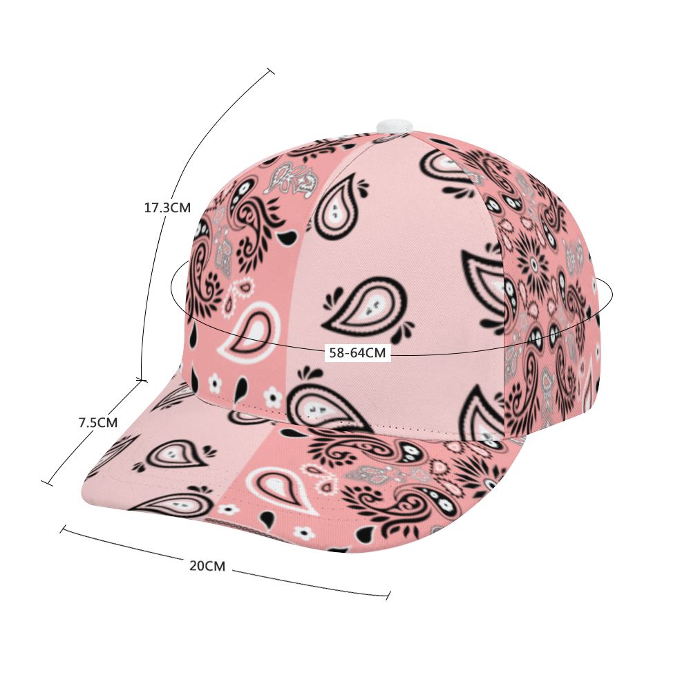 Light Pink Bandana Pattern Cap