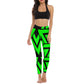 Lime Zag Yoga Pants