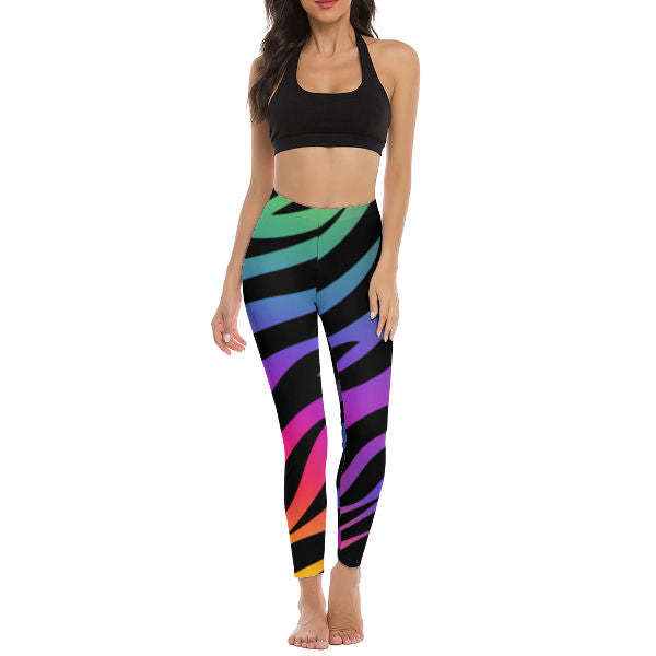 Zebra Wave Yoga Pants