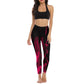 Strawberry Flame Yoga Pants