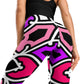 Pink and Purple Swizzle Yoga Pants